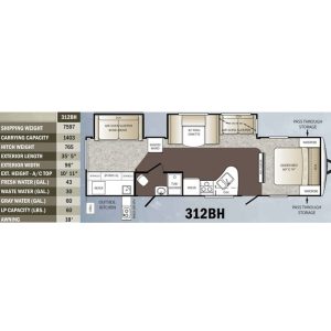 USED 2013 KEYSTONE OUTBACK 312BH