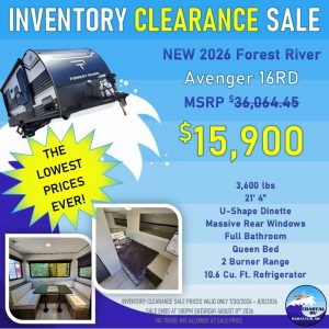 NEW 2026 FOREST RIVER PRIMETIME AVENGER 16RD