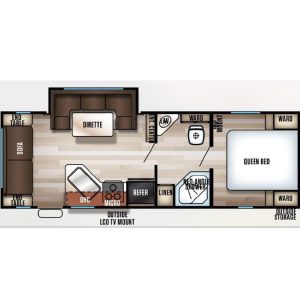USED 2017 FOREST RIVER GREY WOLF 23MK